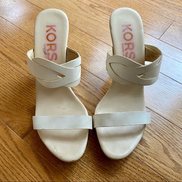 Michael Kors leather and wood heels - Picture 4 of 6